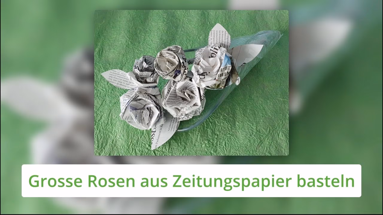 Wie verwendet man Zeitungspapier für Blumen?