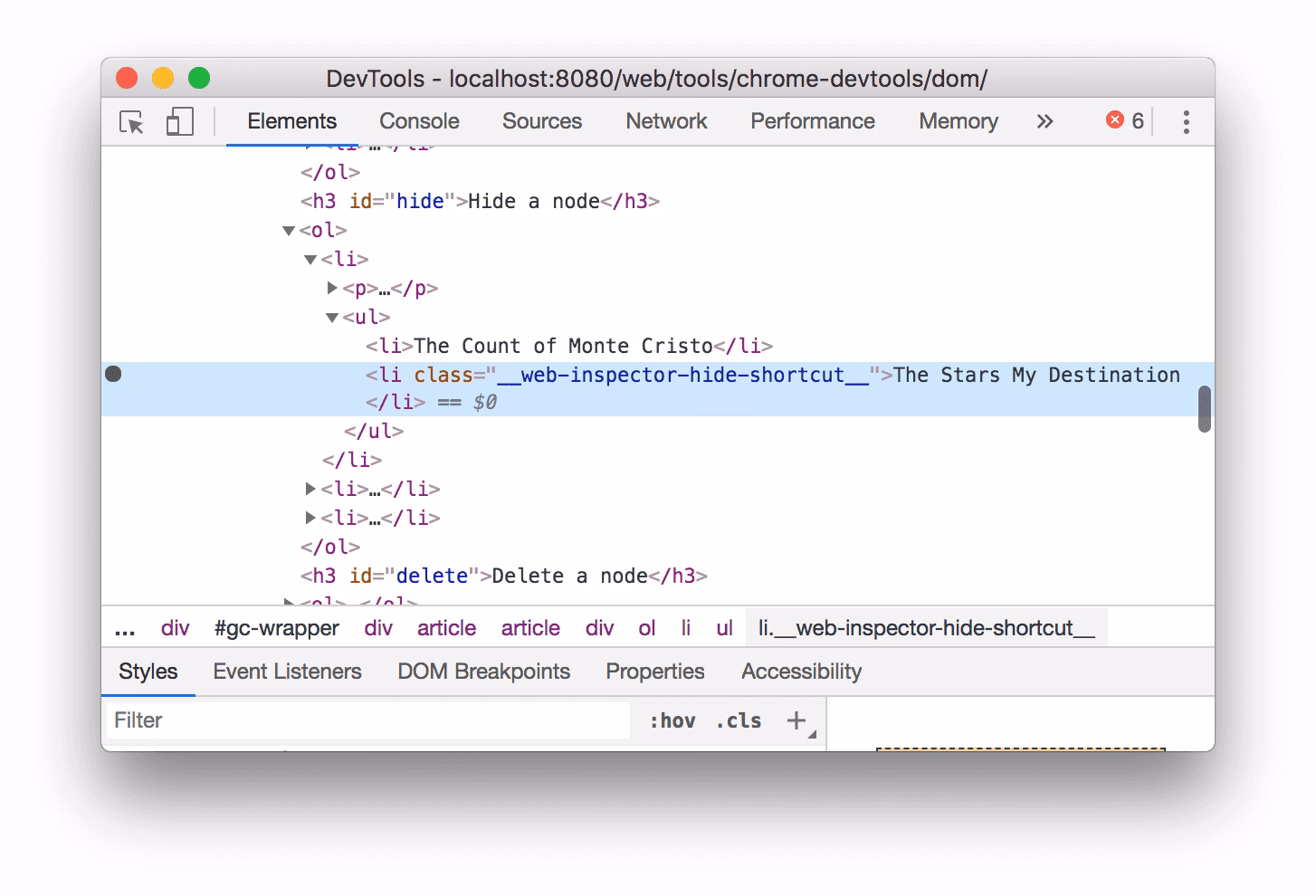 Wie kann ich Dom in Firefox sehen?