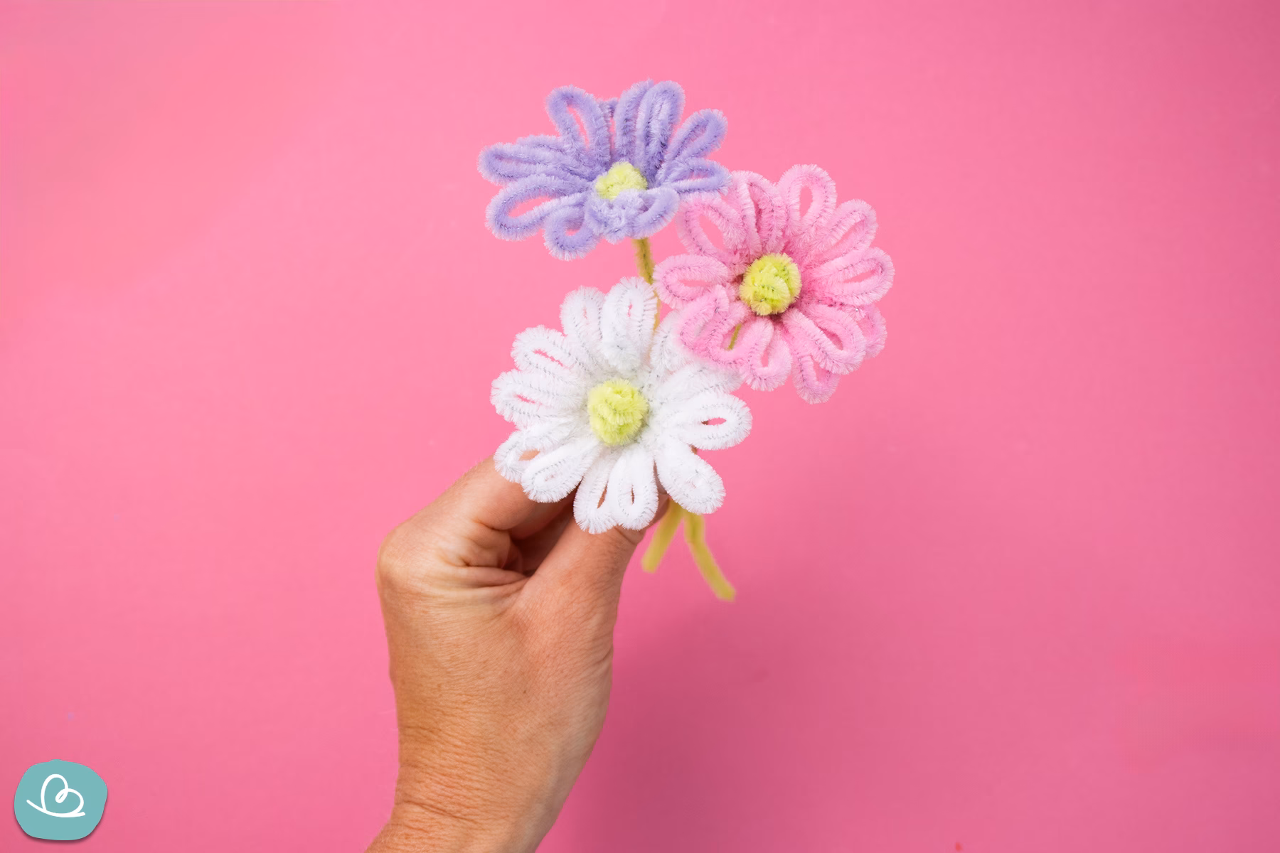 Wie viele Pfeifenreiniger für eine Blume?