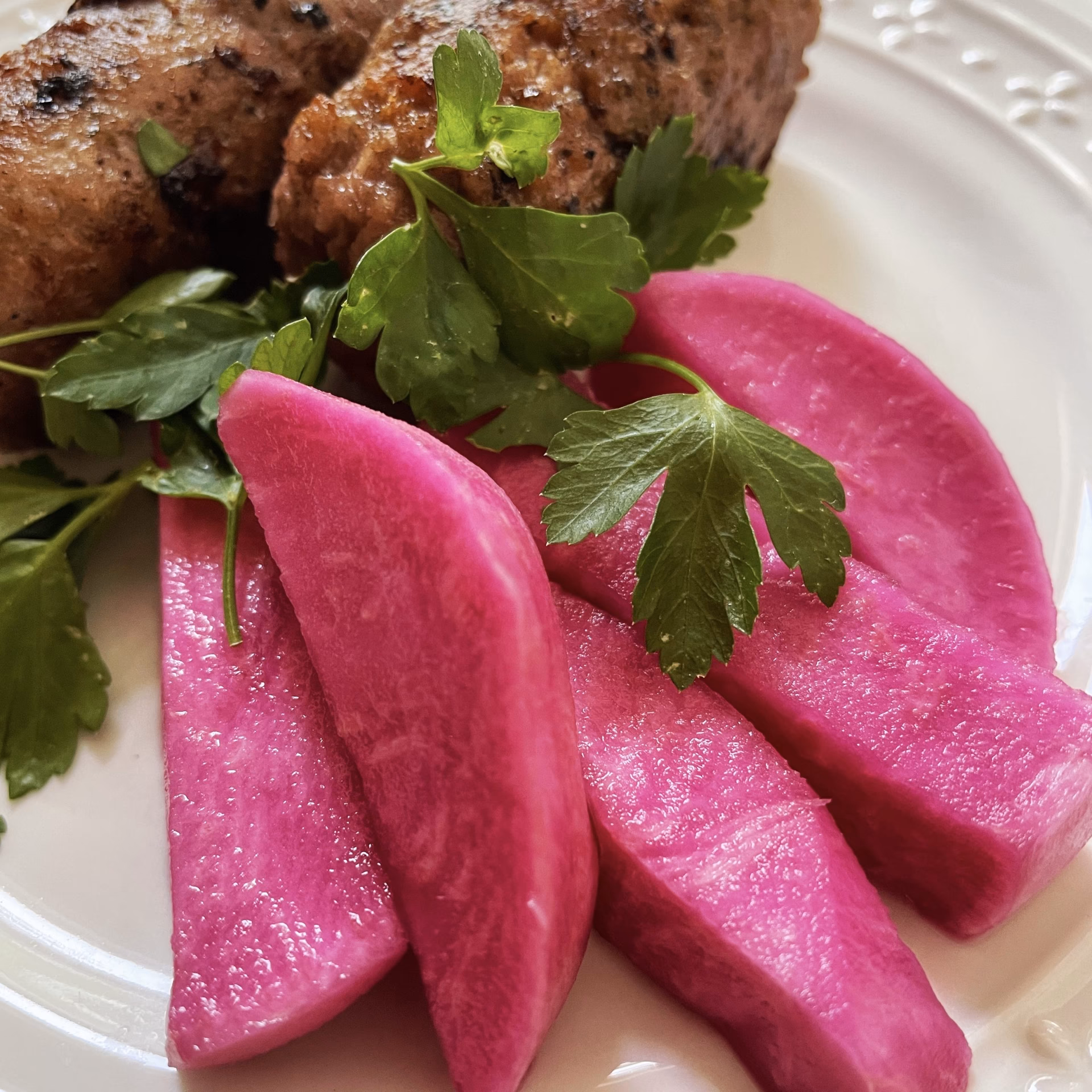 Was ist das Pinke in Falafel?